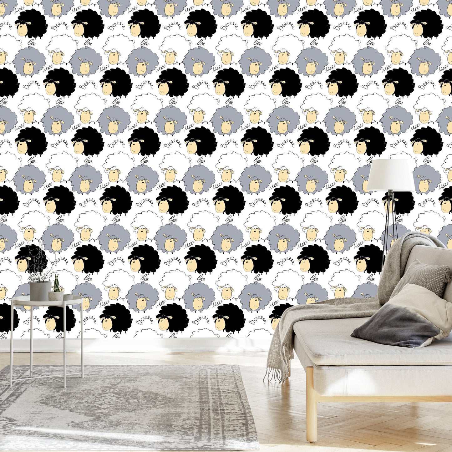 Wallpaper Smiling Sheeps