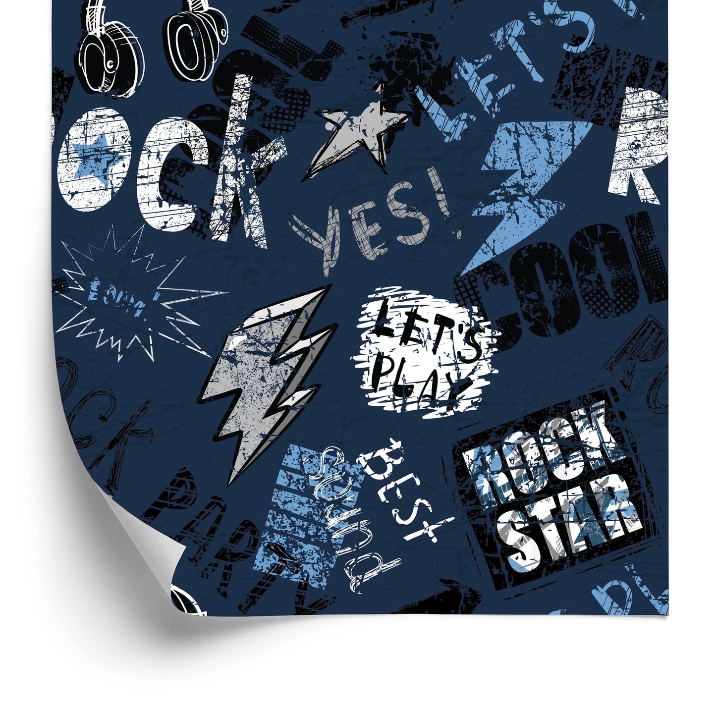 Wallpaper Graffiti In Rock Style