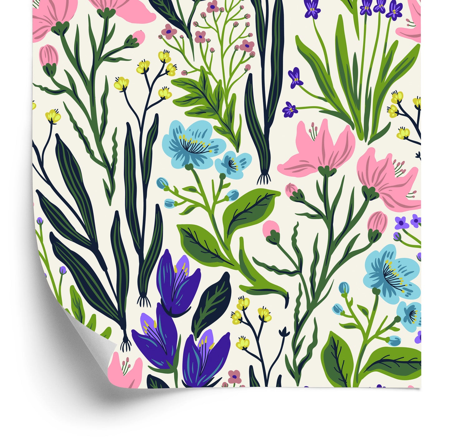 Wallpaper Herbs And Field Flowers