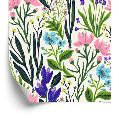 Wallpaper Herbs And Field Flowers