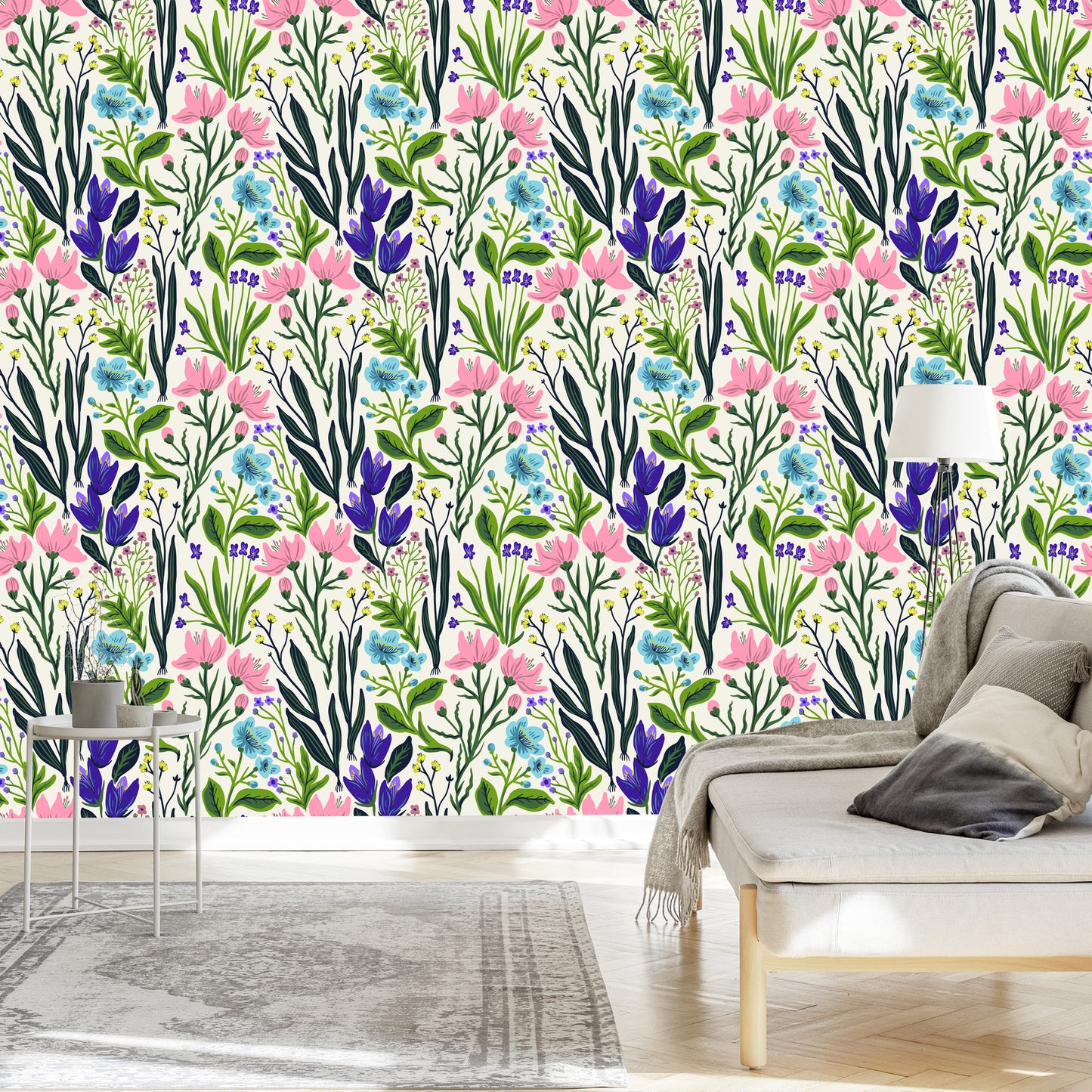 Wallpaper Herbs And Field Flowers