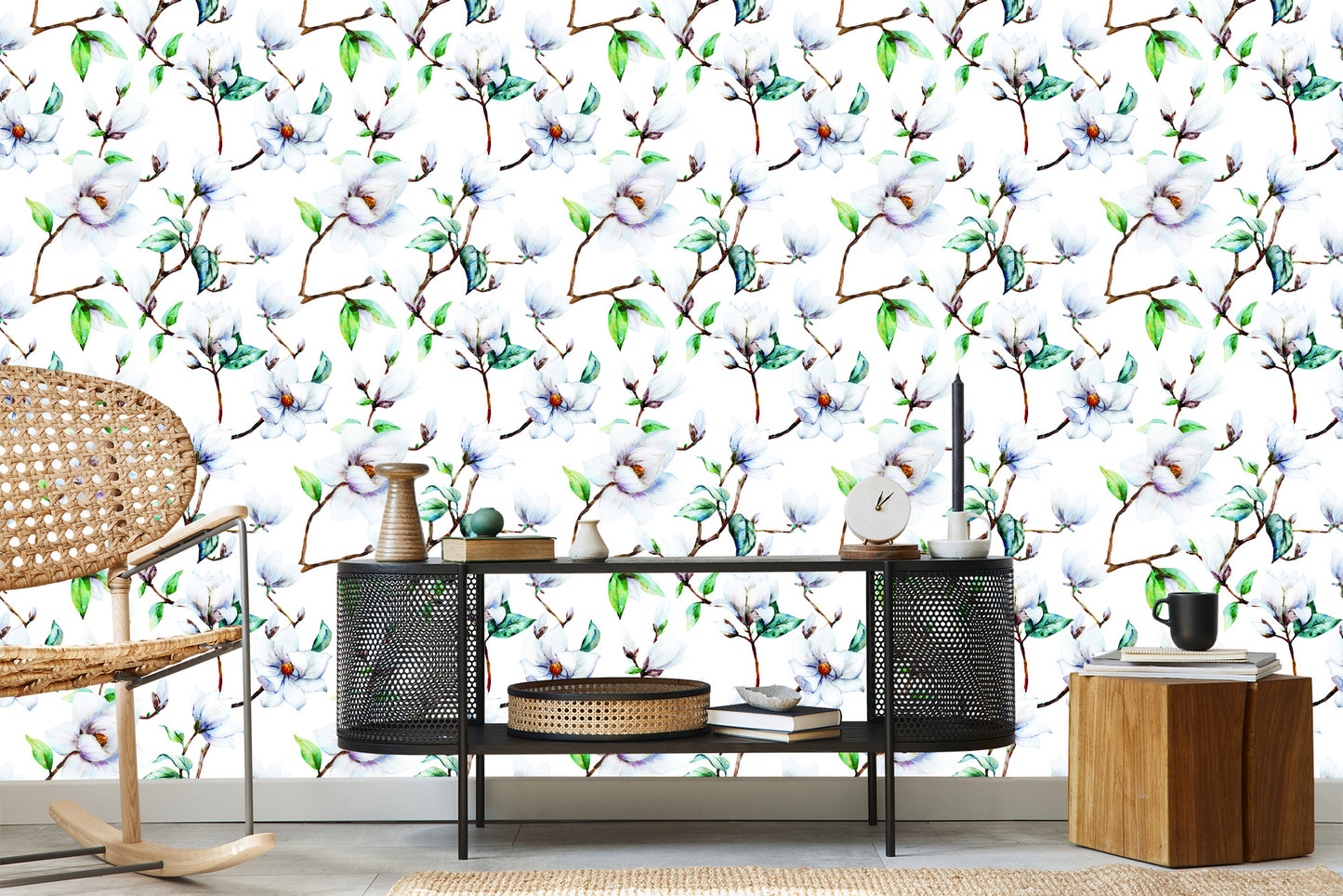 Wallpaper White Magnolia