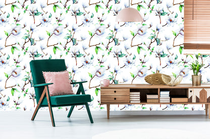 Wallpaper White Magnolia