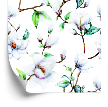 Wallpaper White Magnolia