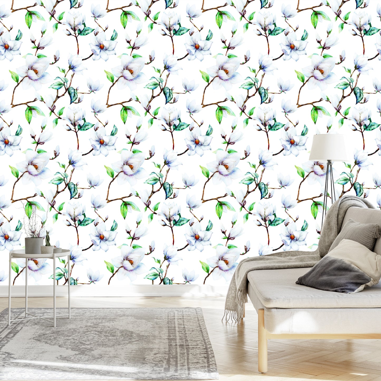 Wallpaper White Magnolia