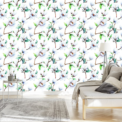 Wallpaper White Magnolia