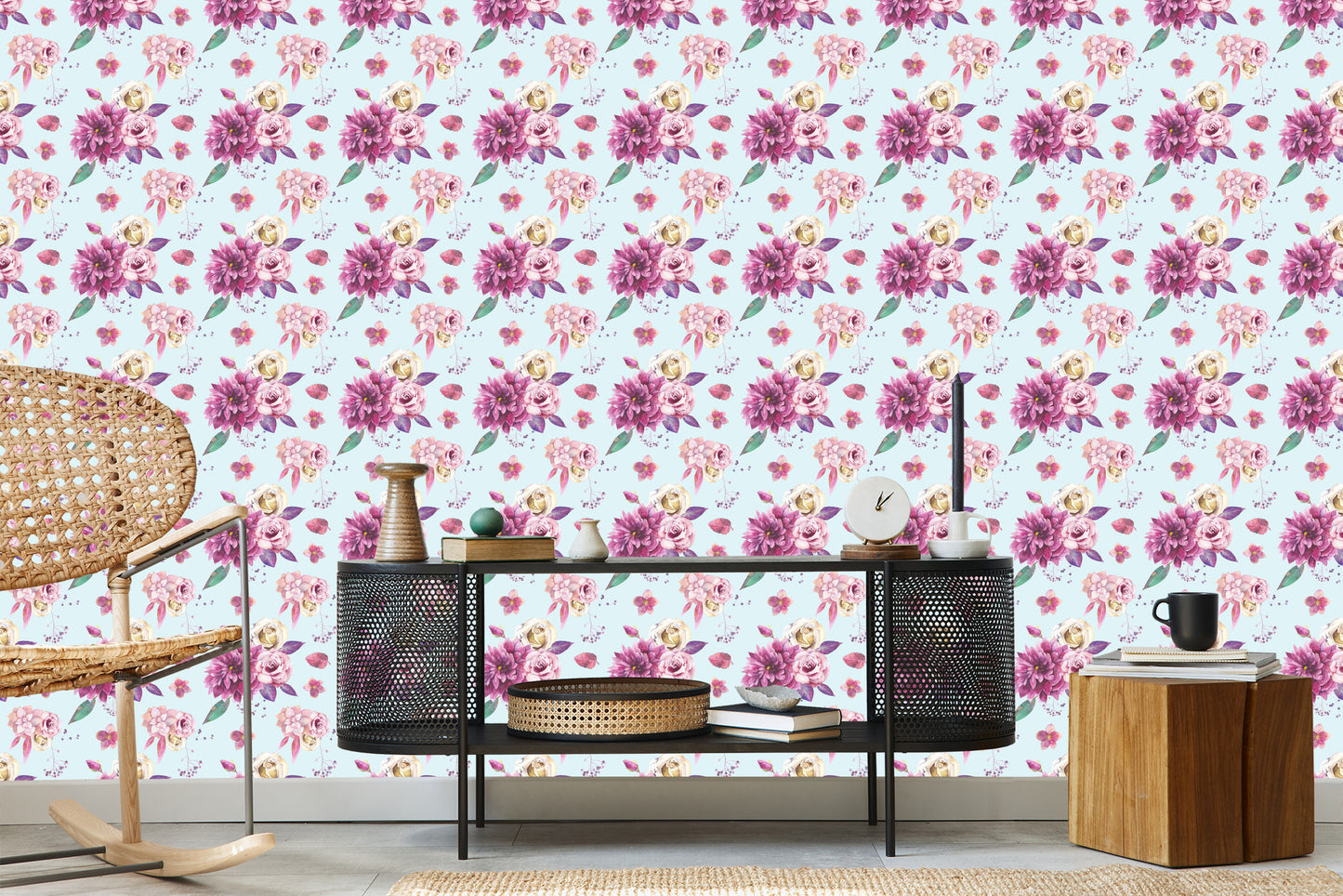 Wallpaper Vintage Style Bouquet Of Roses