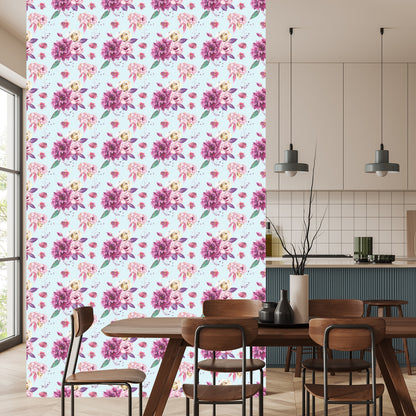 Wallpaper Vintage Style Bouquet Of Roses