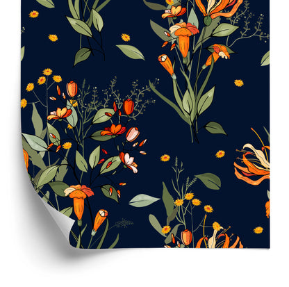 Wallpaper Blooming Field Flowers