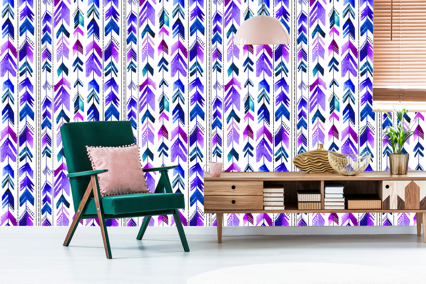 Wallpaper Painted Arrows