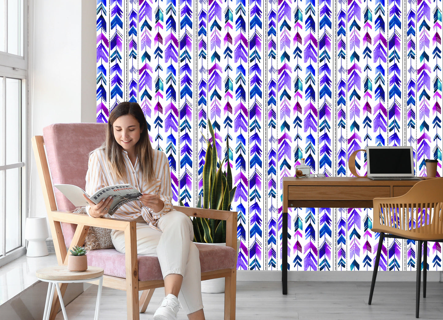 Wallpaper Painted Arrows