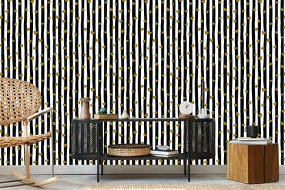 Wallpaper Striped Hearts