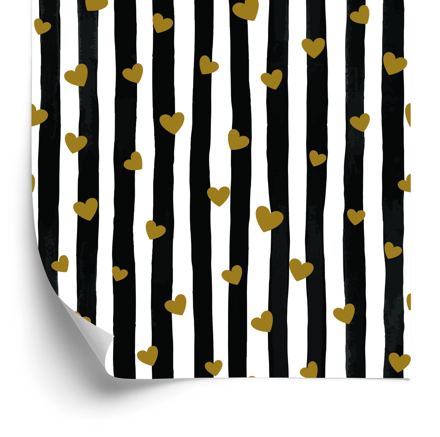 Wallpaper Striped Hearts