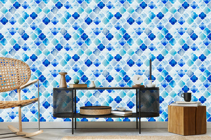 Wallpaper Painted Moroccan Ornaments