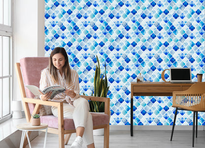 Wallpaper Painted Moroccan Ornaments