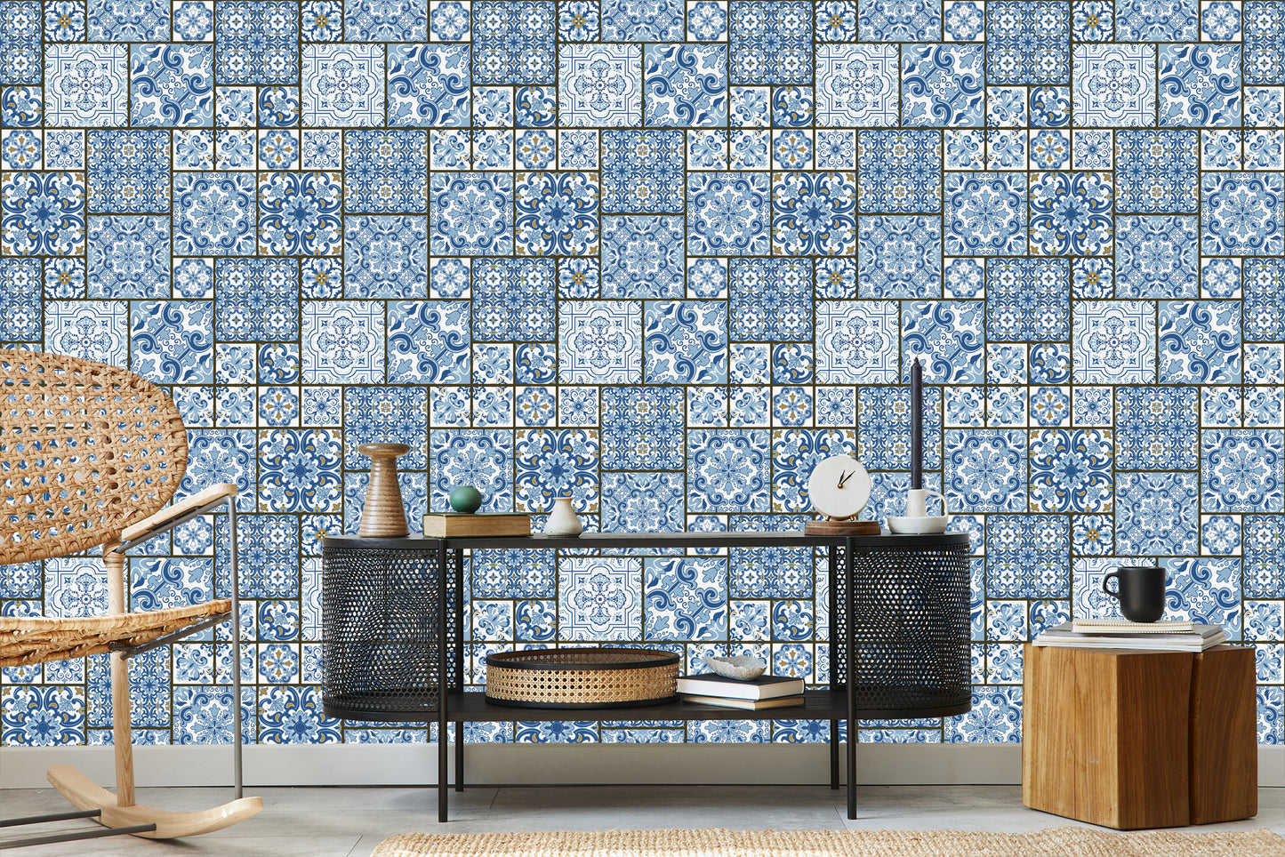 Wallpaper Traditional Spanish Mosaic