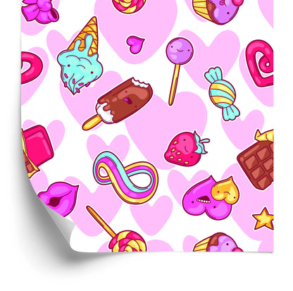 Wallpaper Happy, Colorful Sweets