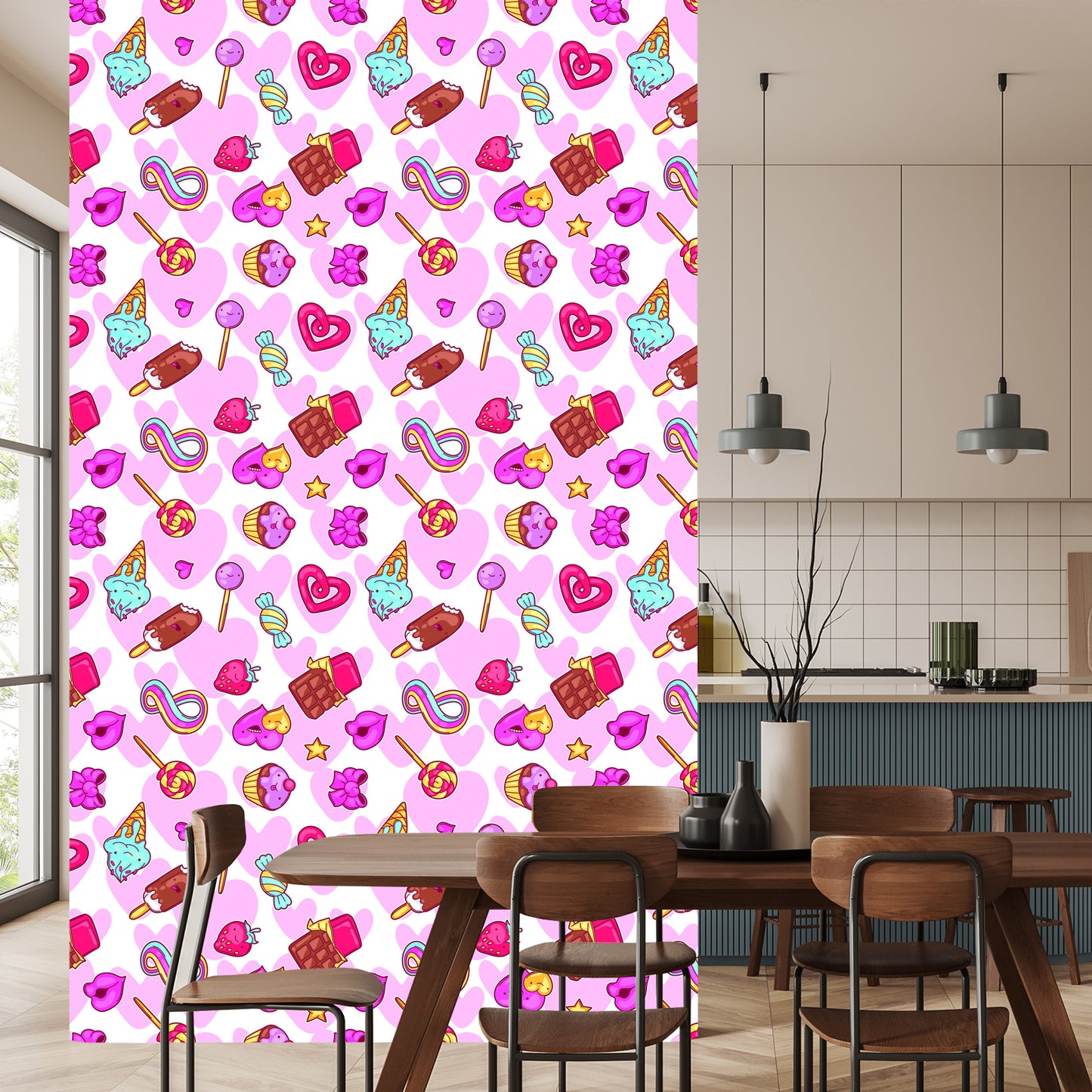 Wallpaper Happy, Colorful Sweets