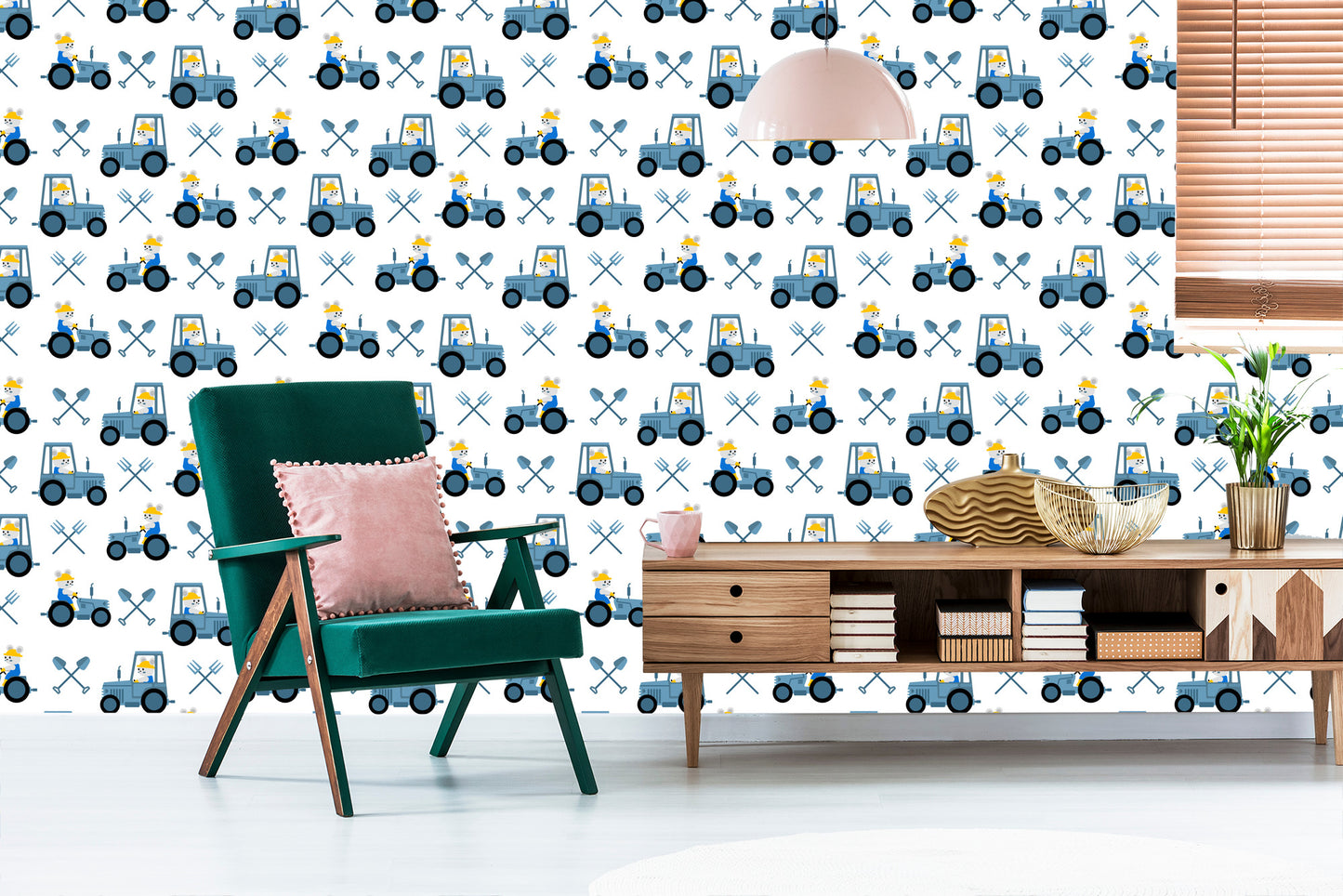 Wallpaper Bears With Tractors