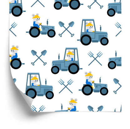 Wallpaper Bears With Tractors