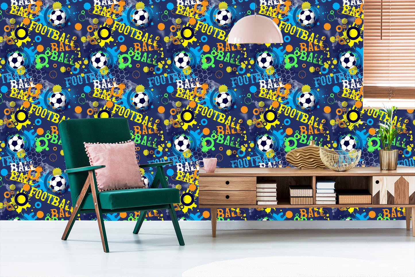 Wallpaper Footballs In Urban Style