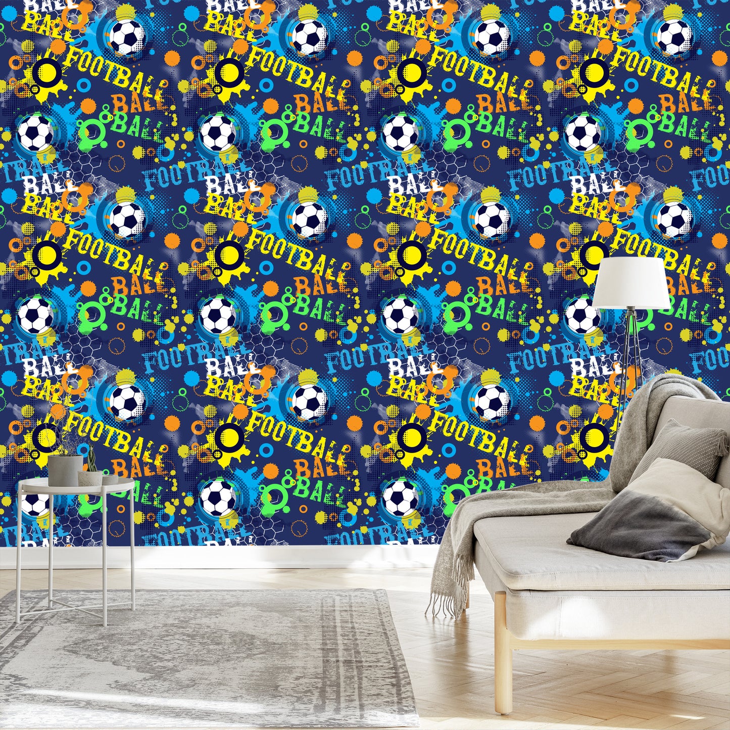 Wallpaper Footballs In Urban Style