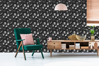 Wallpaper Sketched Footballs