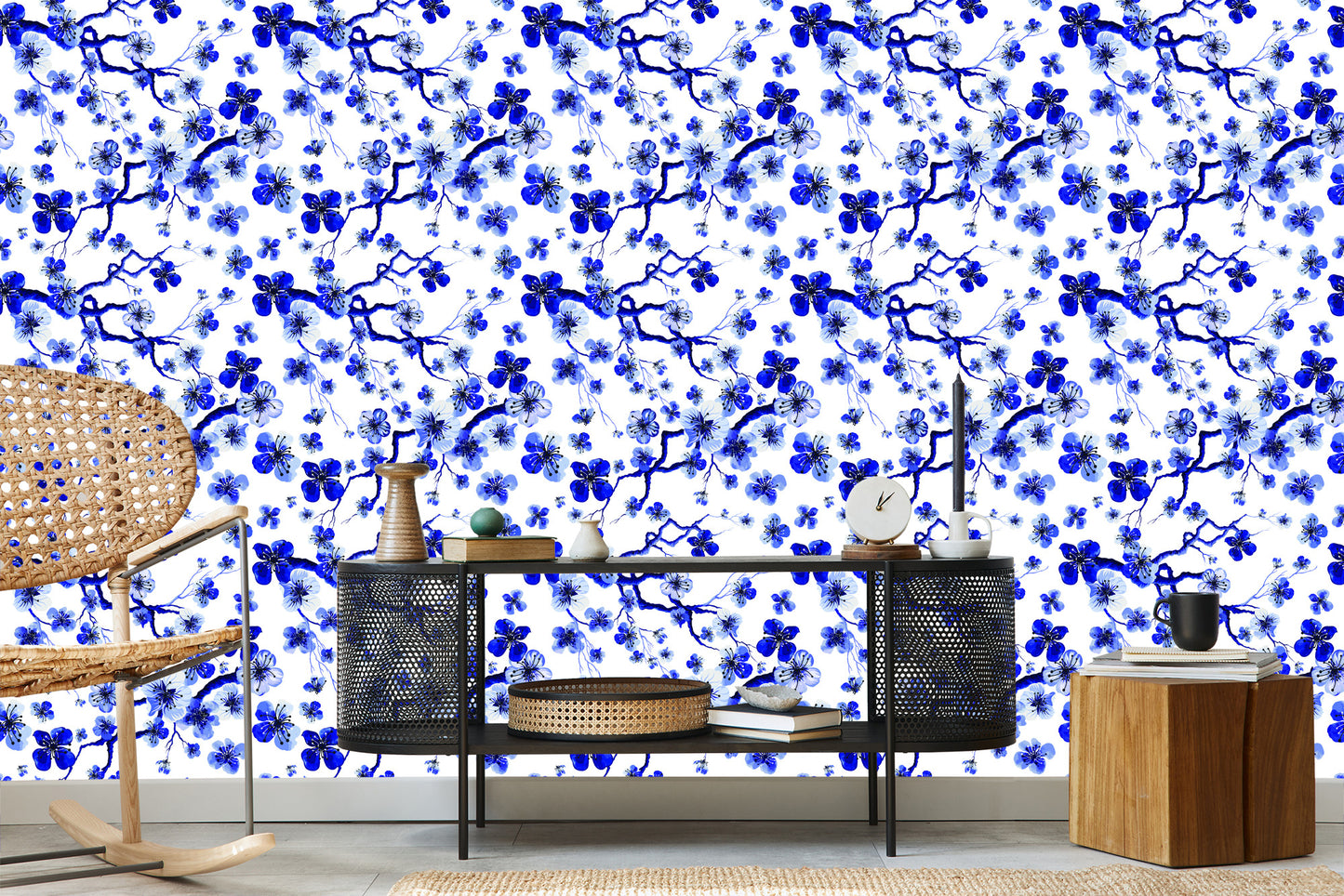 Wallpaper For The Bedroom Cherry Blossoms Twigs Plants 3D