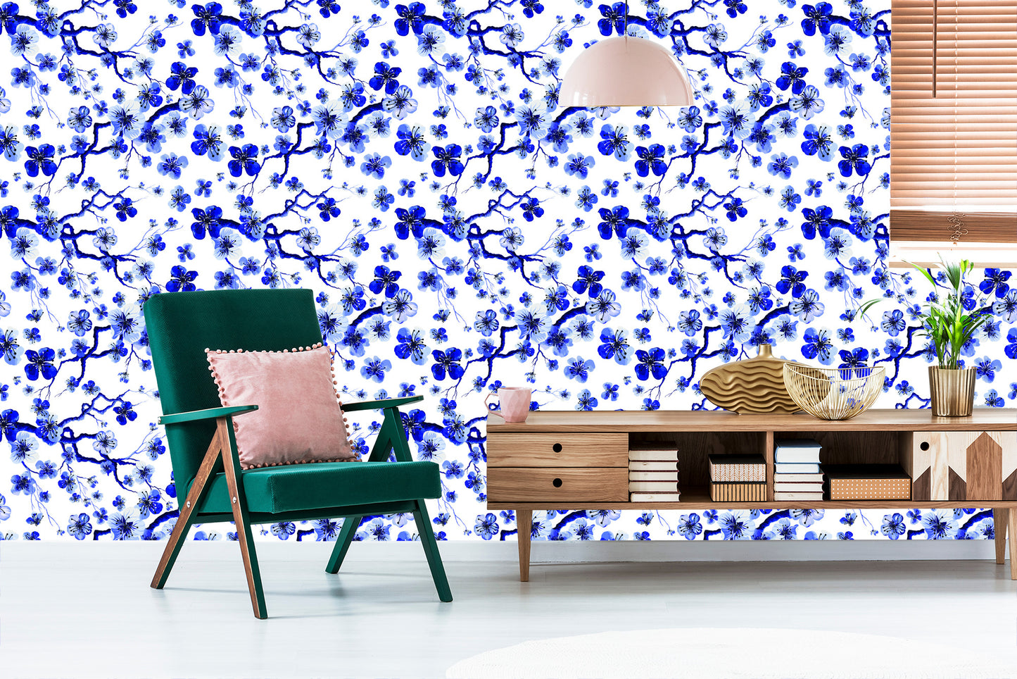 Wallpaper For The Bedroom Cherry Blossoms Twigs Plants 3D