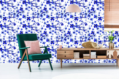Wallpaper For The Bedroom Cherry Blossoms Twigs Plants 3D
