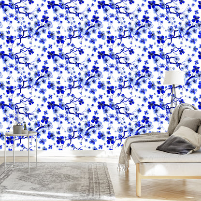 Wallpaper For The Bedroom Cherry Blossoms Twigs Plants 3D