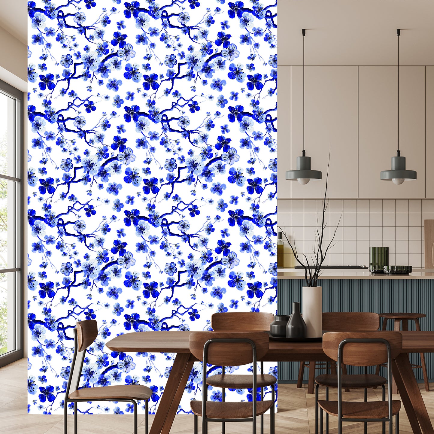 Wallpaper For The Bedroom Cherry Blossoms Twigs Plants 3D