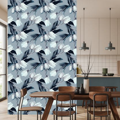 Wallpaper Painted Tulips