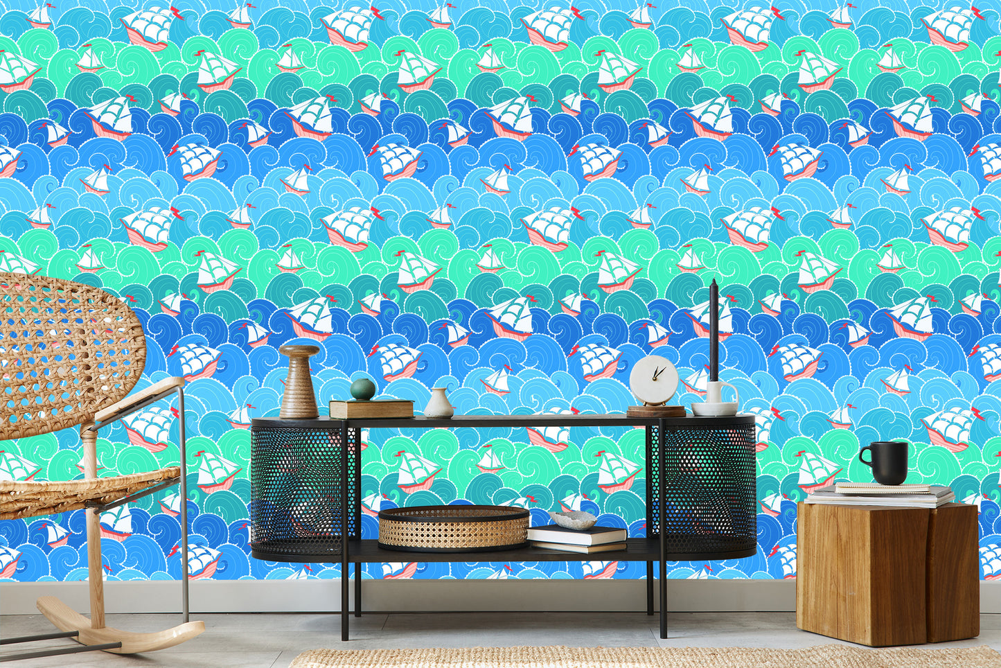 Wallpaper Sailboats On The Waves