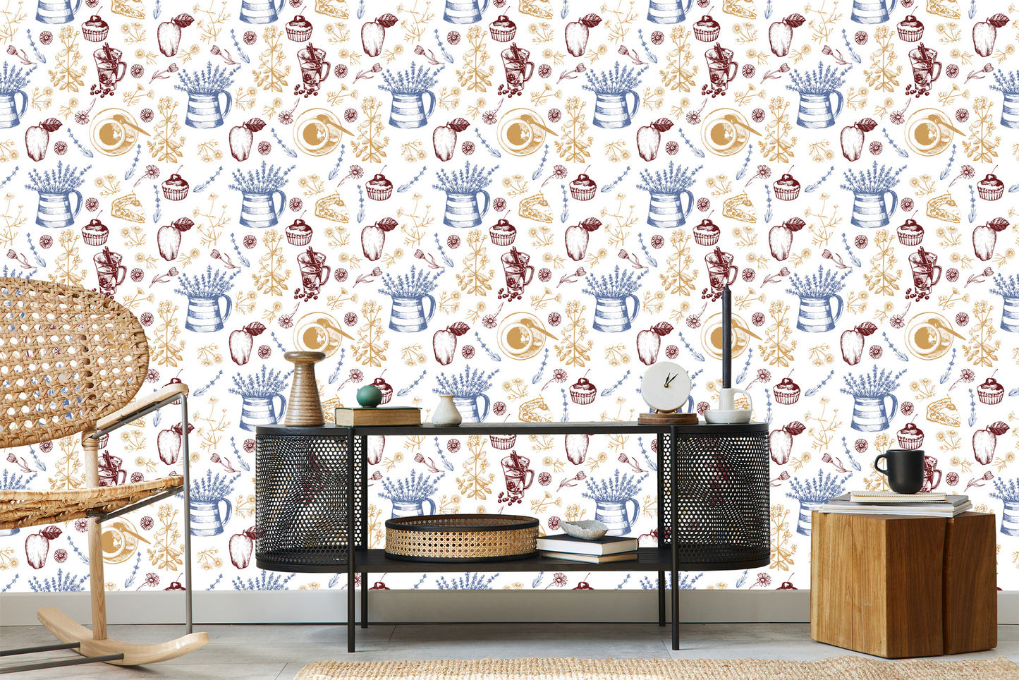 Wallpaper Apples With Coffee
