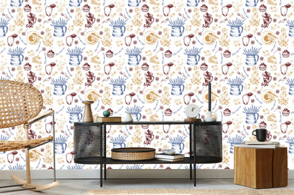 Wallpaper Apples With Coffee