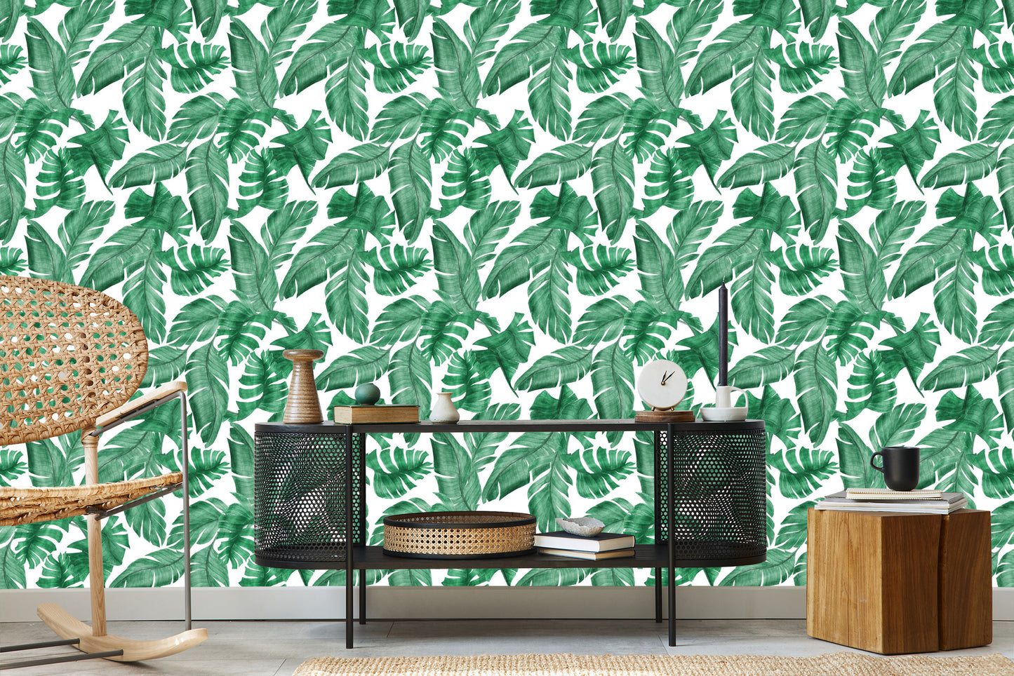 Wallpaper Banana Leaves