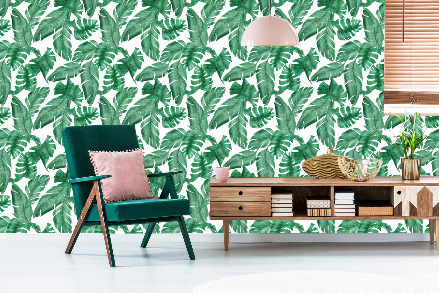 Wallpaper Banana Leaves