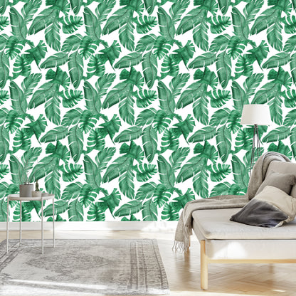 Wallpaper Banana Leaves