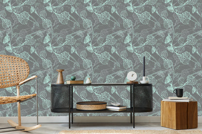 Wallpaper Grape Leaves