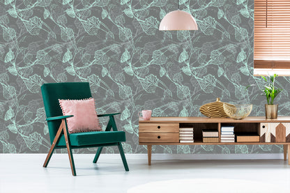 Wallpaper Grape Leaves