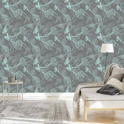 Wallpaper Grape Leaves