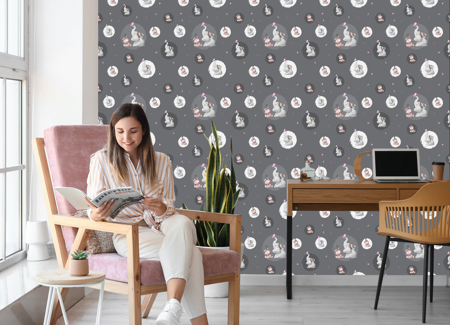 Wallpaper Teddy Bears And Elephants