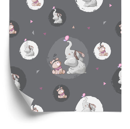 Wallpaper Teddy Bears And Elephants
