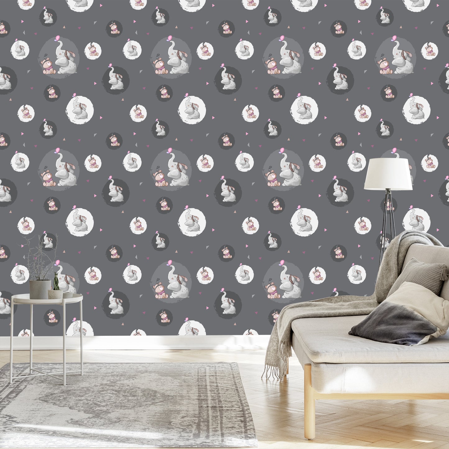 Wallpaper Teddy Bears And Elephants