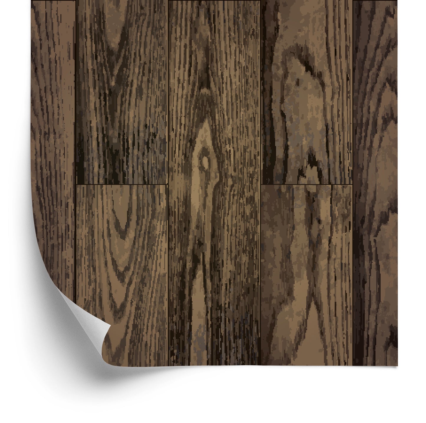 Wallpaper Dark Vertical Wooden Planks