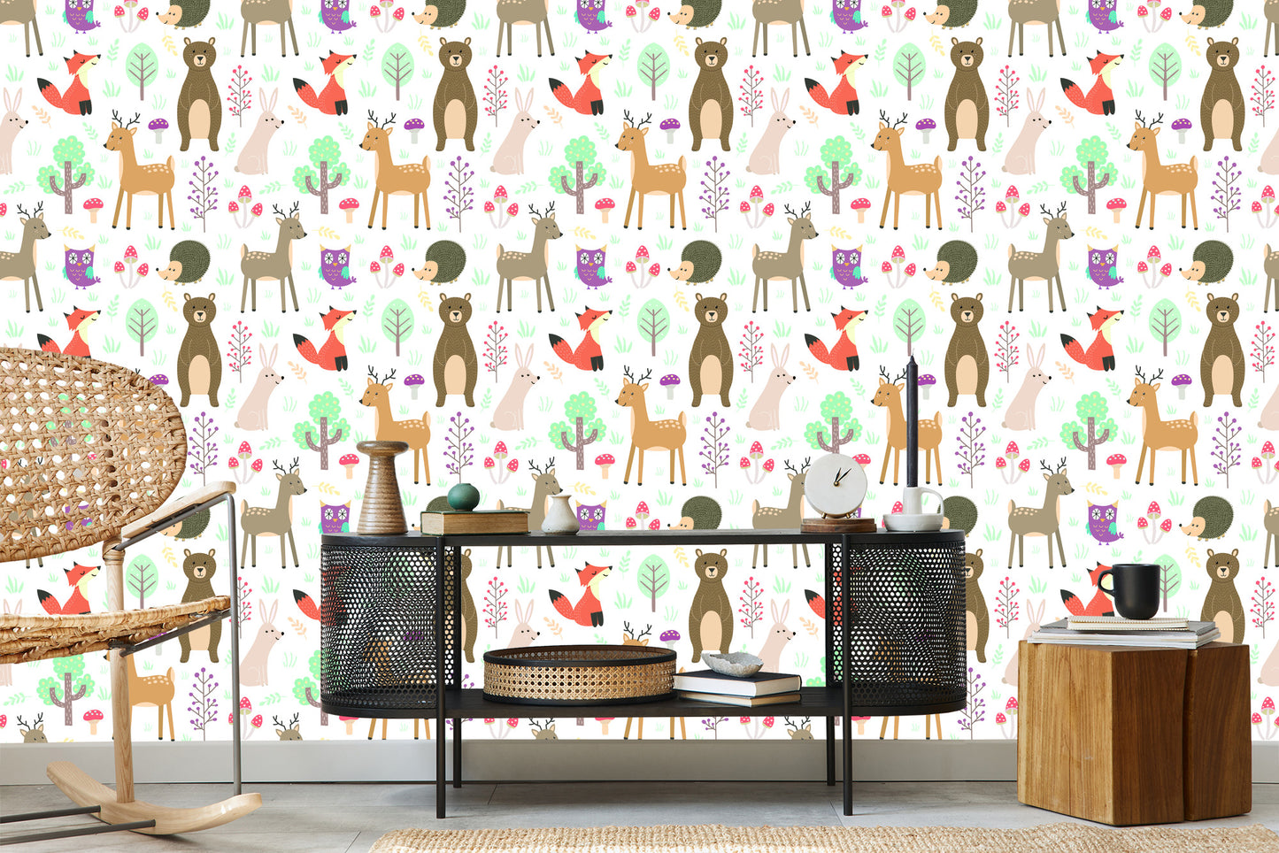 Wallpaper For Children - Forest Animals