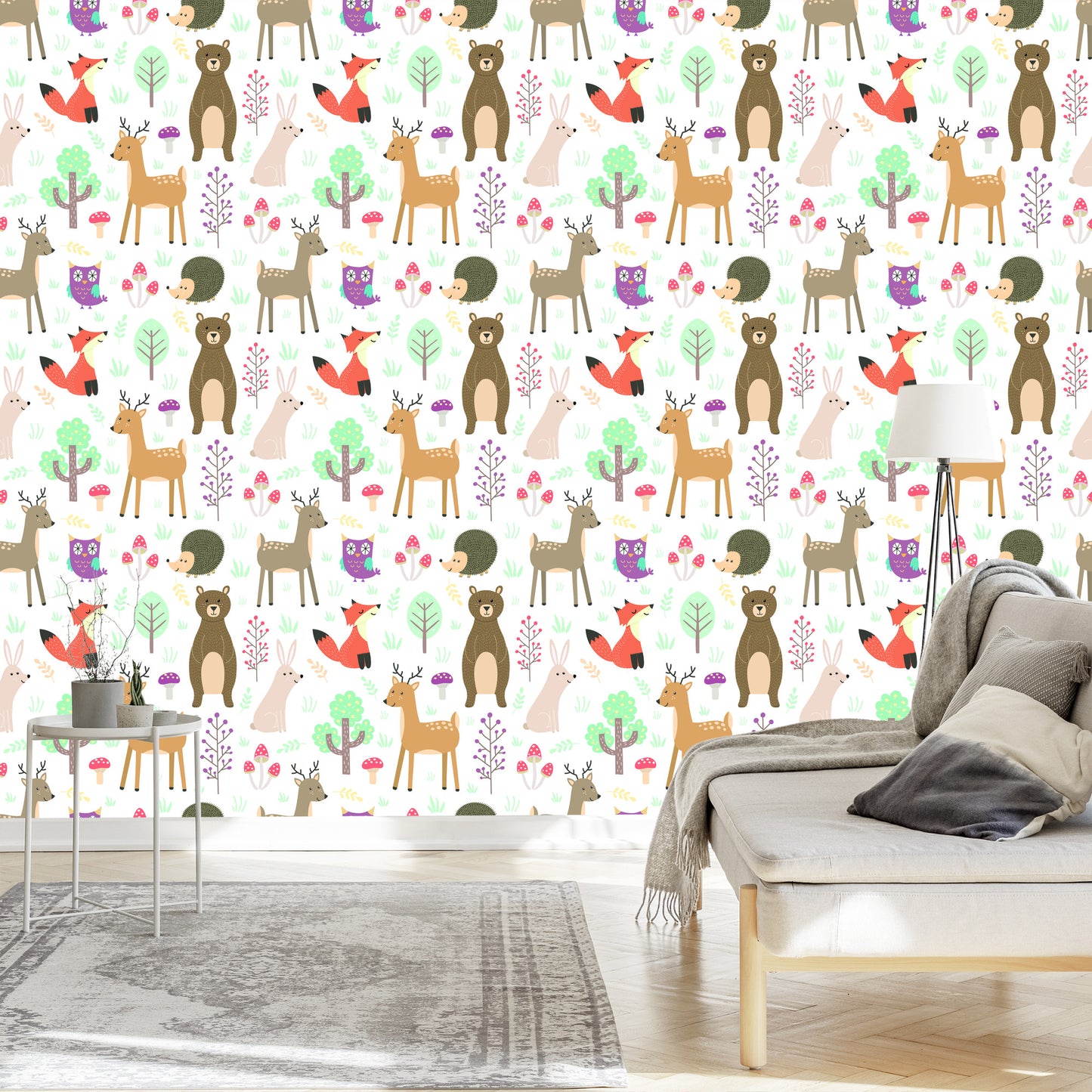Wallpaper For Children - Forest Animals