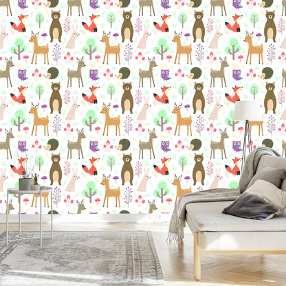 Wallpaper For Children - Forest Animals