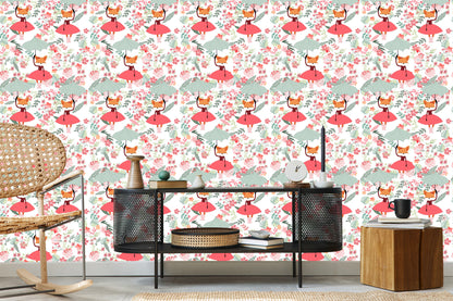 Wallpaper Princess Foxes